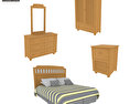 Bedroom furniture set 20 3D модель