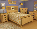 寝室用家具セット 22 3Dモデル