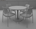 Dining room 04 Set - A Fast food Ristorante Furniture Modello 3D
