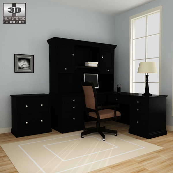Home Workplace Furniture 06 Set Modelo 3D