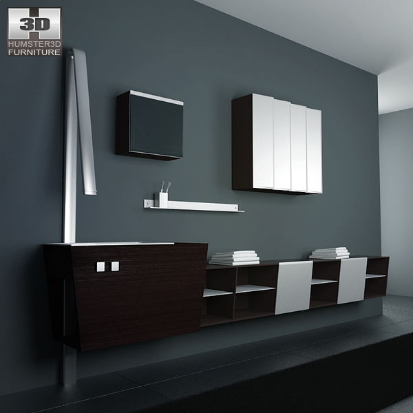 Bathroom Furniture 05 Set Modello 3D