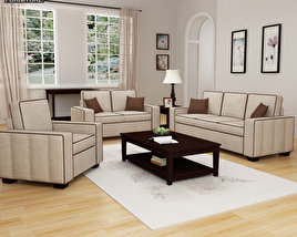 Living Room Furniture 07 Set 3Dモデル