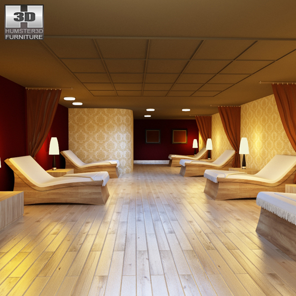 Rest Room 01 Set 3d model