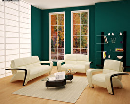 Living Room Furniture 08 Set Modello 3D