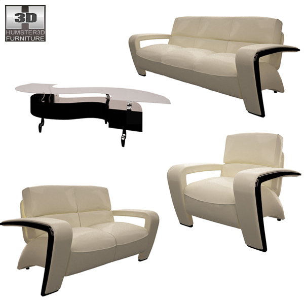 Living Room Furniture 08 Set 3D модель