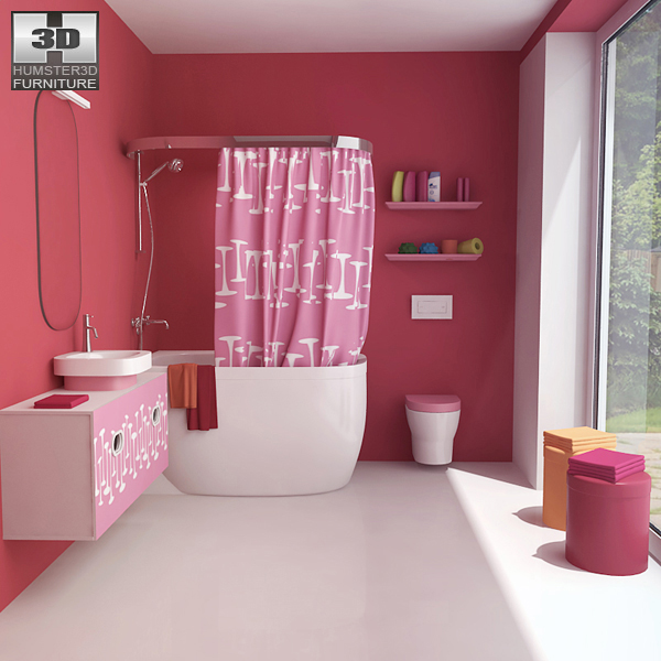 Bathroom 07 Set Modello 3D