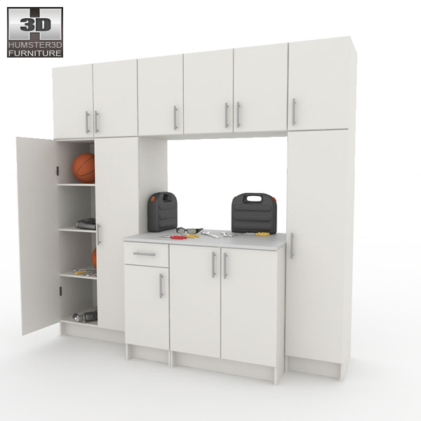 Garage Furniture 02 Set 3Dモデル