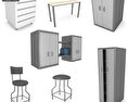 Garage Furniture 05 Set Modelo 3d