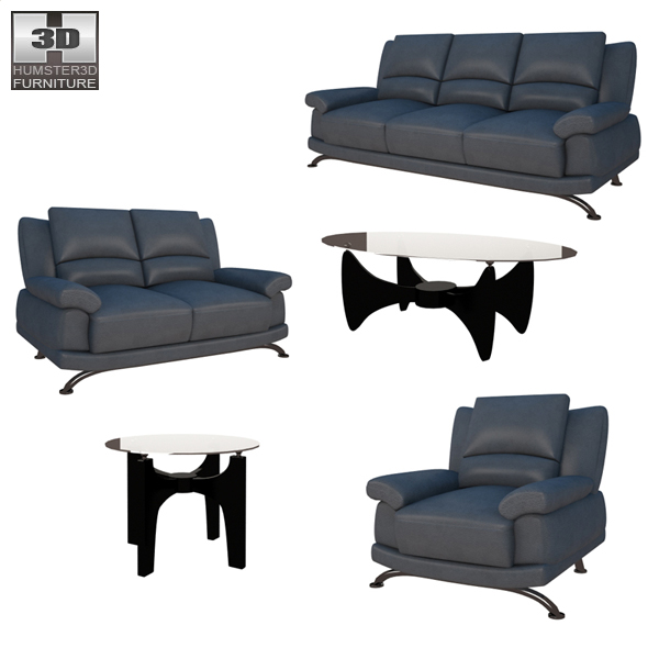 Living Room Furniture 09 Set 3d model