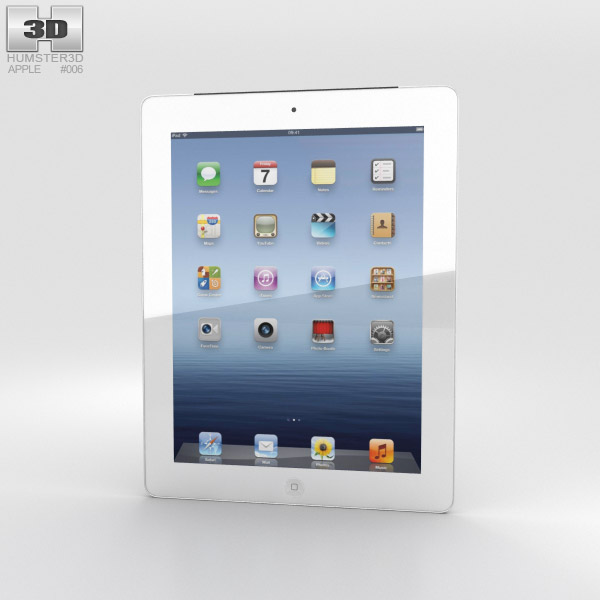 Apple The new iPad WiFi 4G (iPad 3) Modèle 3D