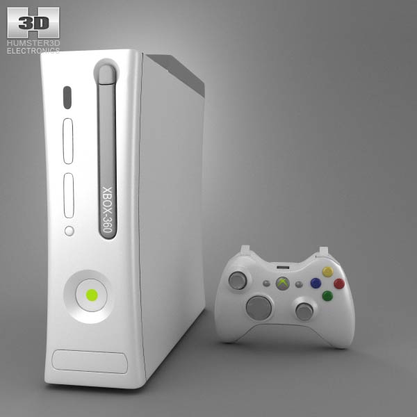 Microsoft X-Box 360 3d model