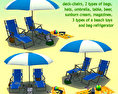 Beach Set 3D-Modell