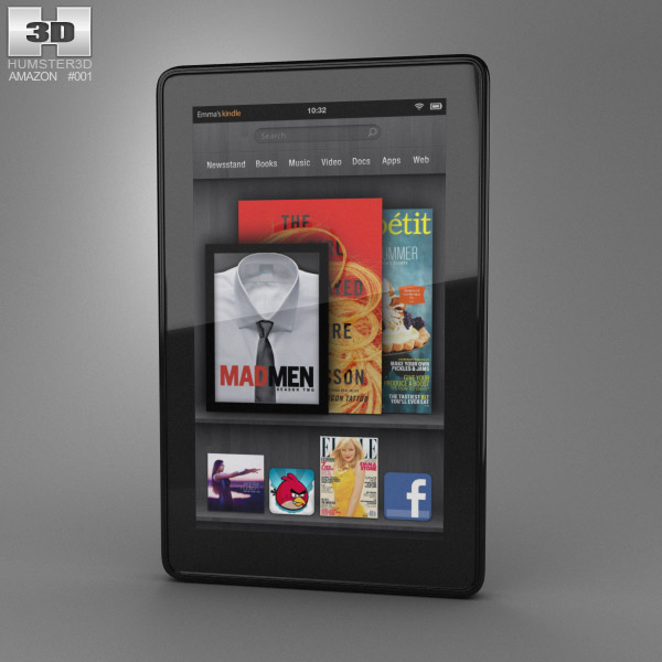Amazon Kindle Fire 3D-Modell