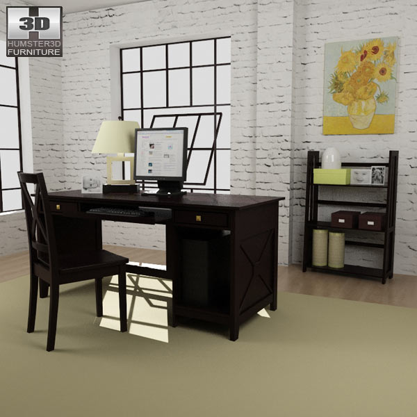 Home Workplace Furniture 07 3D model
