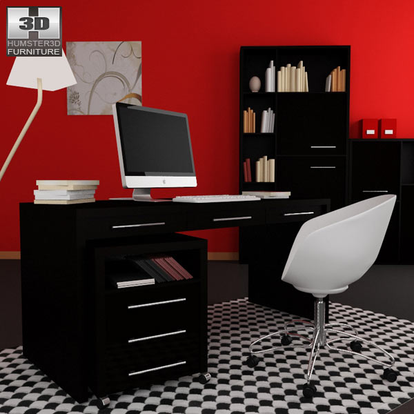 Home Workplace Furniture 08 3D model