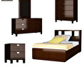 Bedroom furniture set 25 3d model