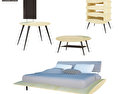 Bedroom furniture set 27 3D 모델 