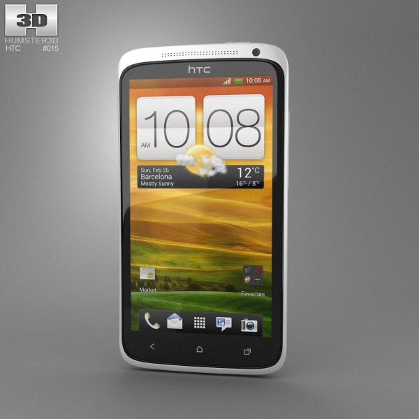 HTC One X 3D 모델 