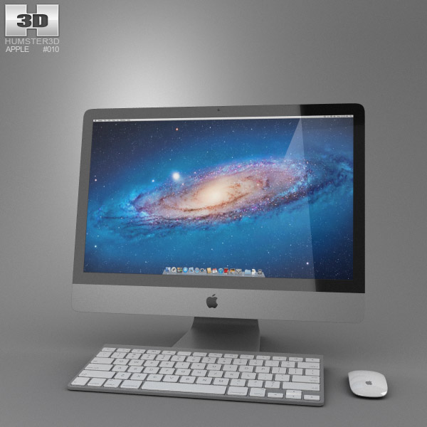 Apple iMac 21.5 2012 3D model