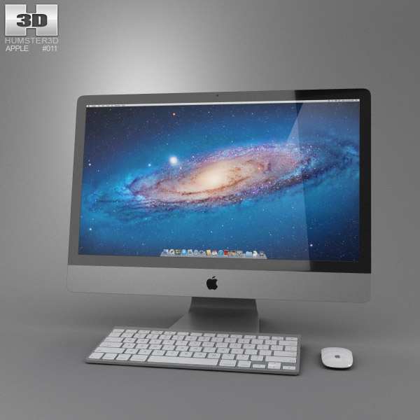 Apple iMac 27 2012 3D модель
