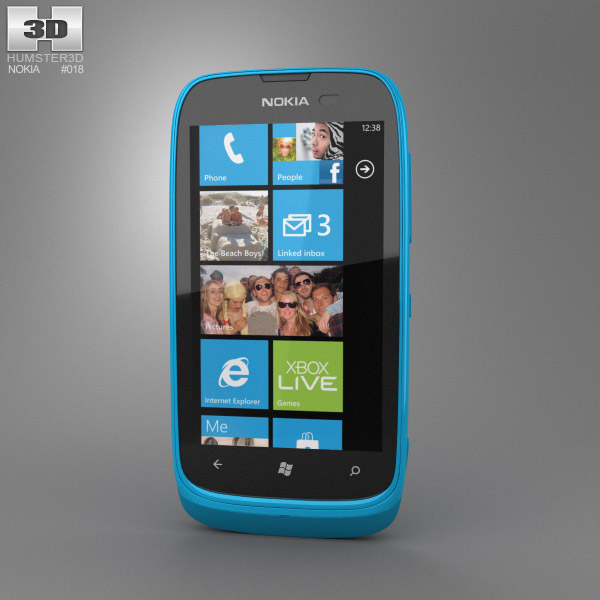 Nokia Lumia 610 3Dモデル