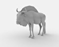 Wildebeest Low Poly 3d model