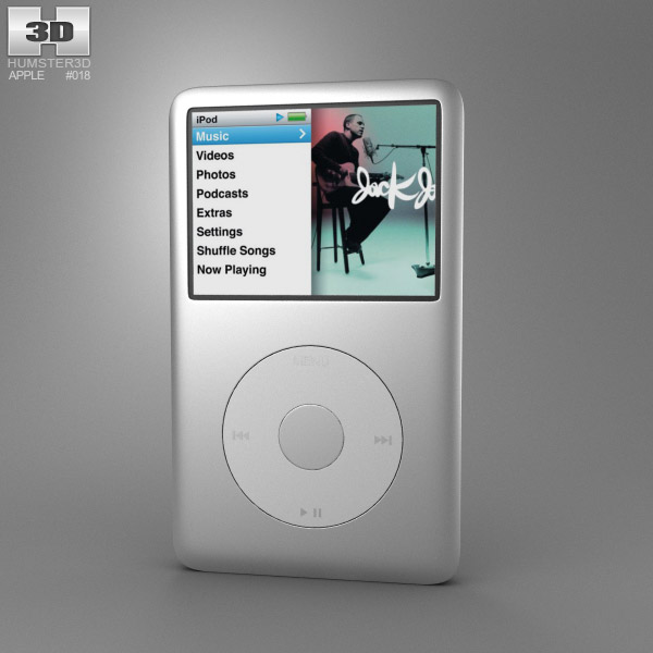 Apple iPod Classic 3Dモデル