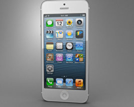 Apple iPhone 5 Weiß 3D-Modell