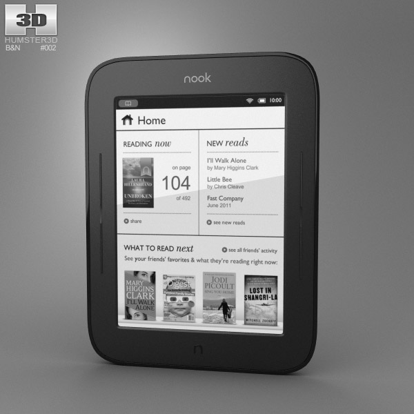 Barnes & Noble Nook Simple Touch 3D модель