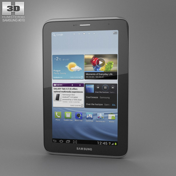 Samsung Galaxy Tab 2 Modelo 3d
