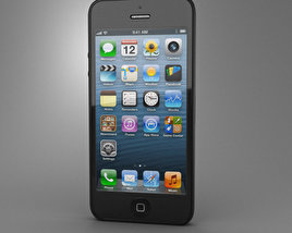Apple iPhone 5 黒 3Dモデル