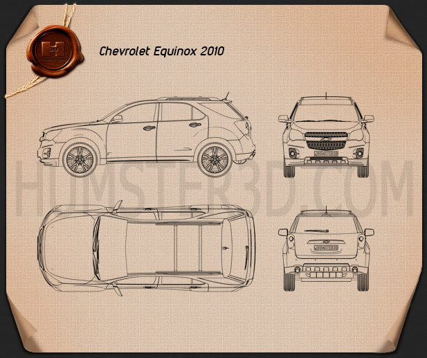 Chevrolet Equinox 2010 Blueprint