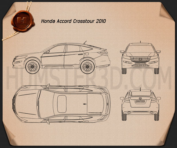 Honda Accord Crosstour 2010 設計図