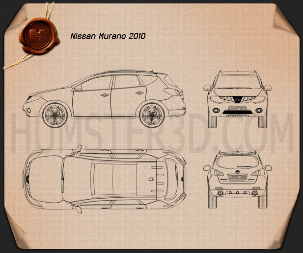 Nissan Murano 2009 蓝图