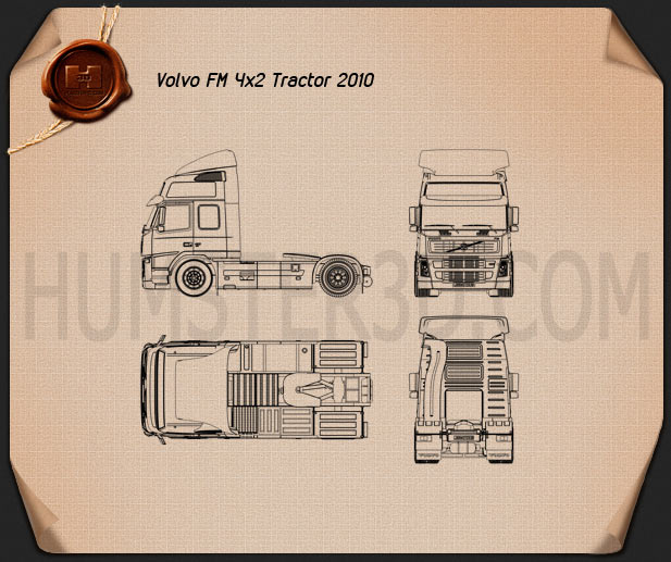 Volvo Tractor FM 2010 設計図