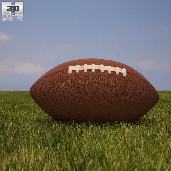 American Football Ball 3d model