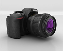 Nikon D5200 3D 모델 