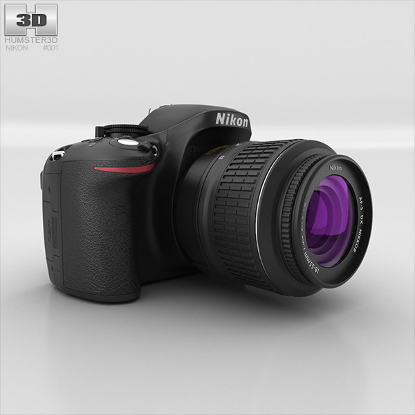 Nikon D5200 Modelo 3D