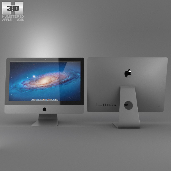 Apple iMac 21.5 2013 3d model