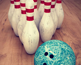 Perni e palla da bowling Modello 3D