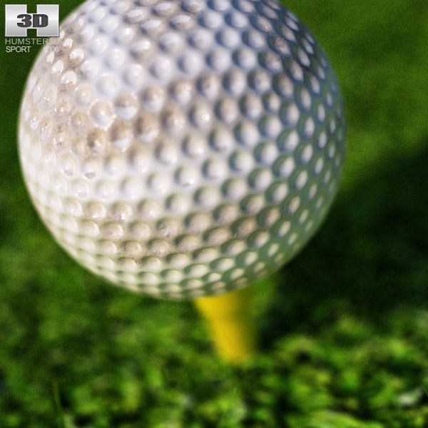 高尔夫球 3D模型