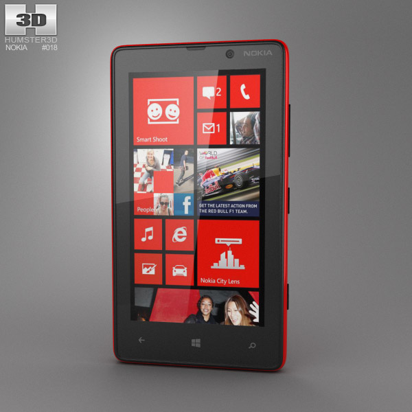 Nokia Lumia 820 3D模型