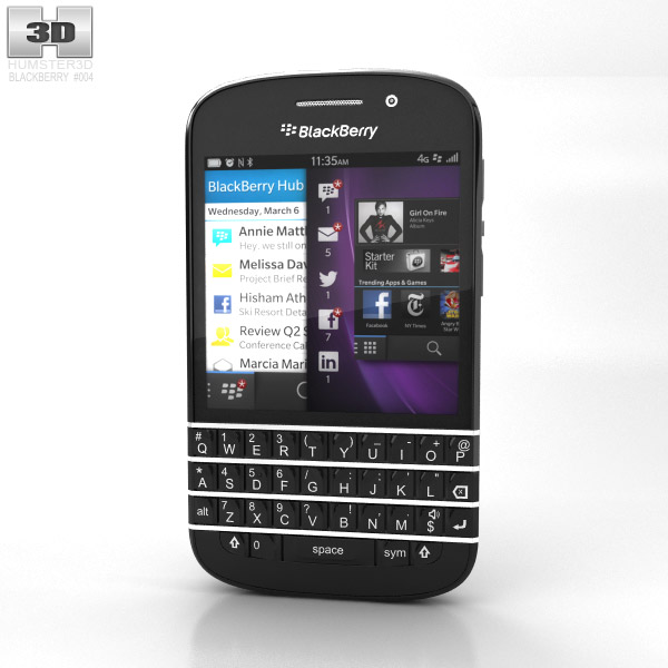 BlackBerry Q10 3D-Modell