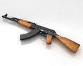 총검이 있는 AK-47 3D 모델 