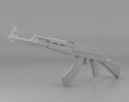 AK-47 with bayonet Modello 3D