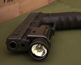 Glock 17 with Flashlight Modèle 3d