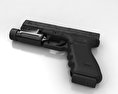 Glock 17 with Flashlight Modello 3D