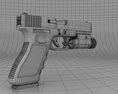 Glock 17 with Flashlight 3D模型