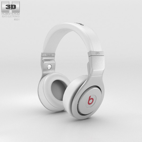 Beats by Dr. Dre Pro White 3D 모델 