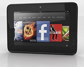 Amazon Kindle Fire HD 7 inches 3D 모델 